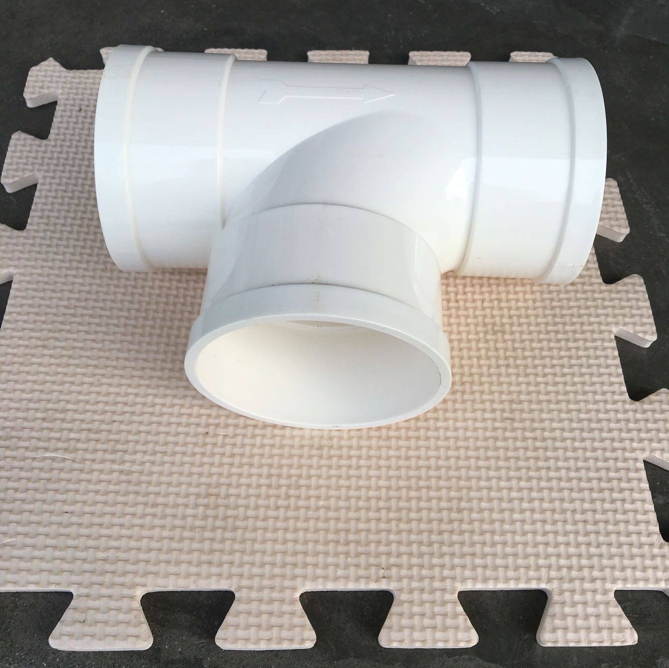 三通pvc排水排水管管件配件顺水90mm接头upvc管