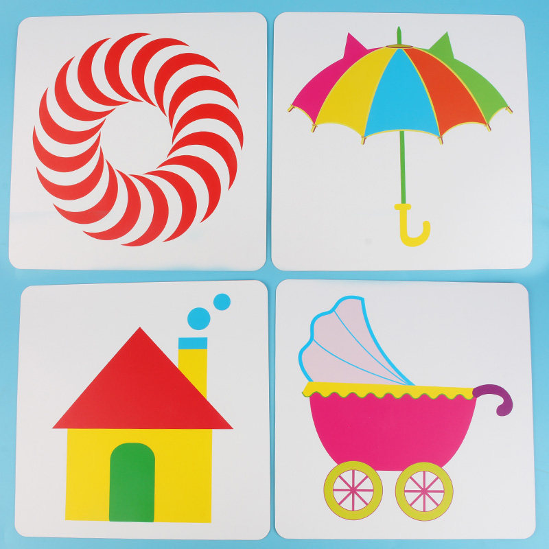 卡片彩色智力开发儿童识图认知识别卡图形启蒙婴幼儿启蒙认知书