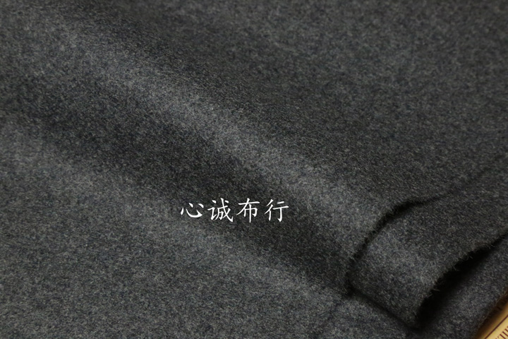 深灰色麦呢子毛料 高档进口细腻光滑 大衣套装西服西裤 布料