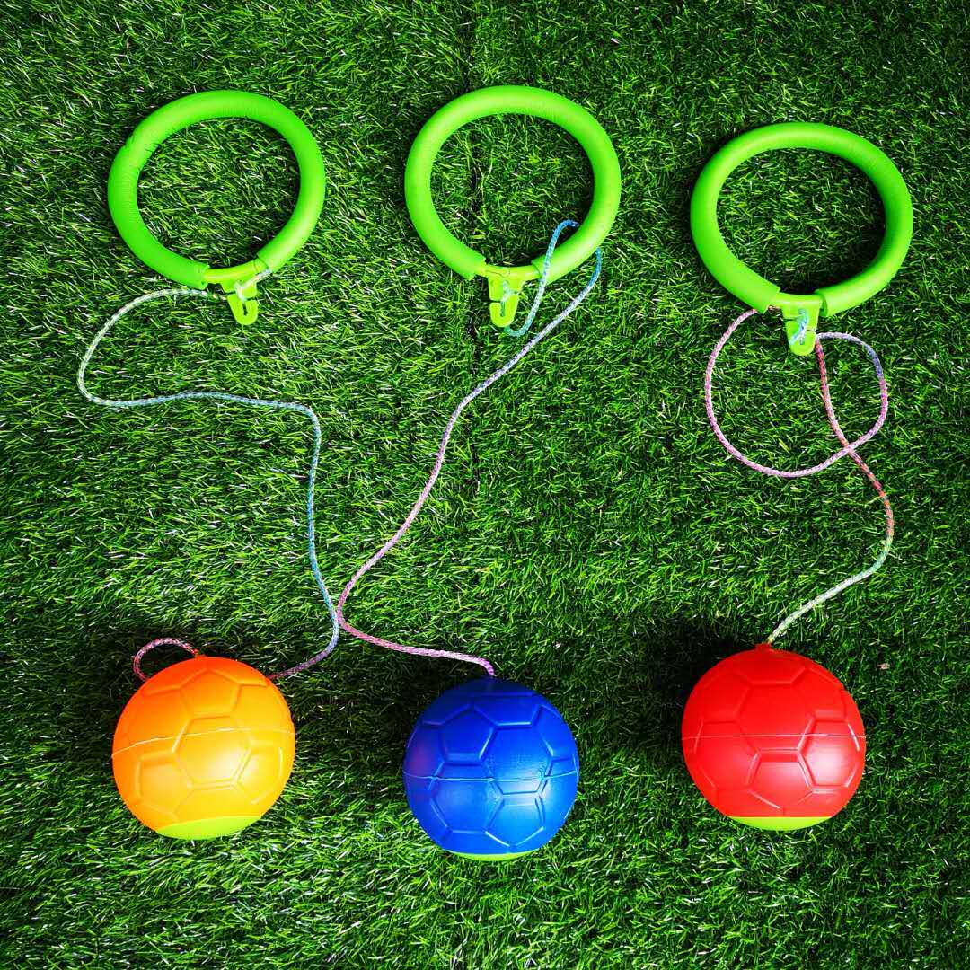 儿童跳跳球炫舞闪光旋转跳跳环单脚跳小孩甩脚成人球类玩具