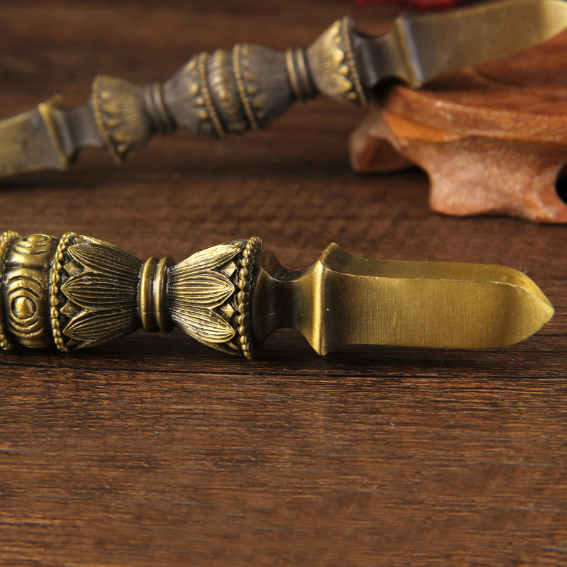 佛像唐密真言宗独股合金金刚杵降魔杵法器宝杵装饰摆件