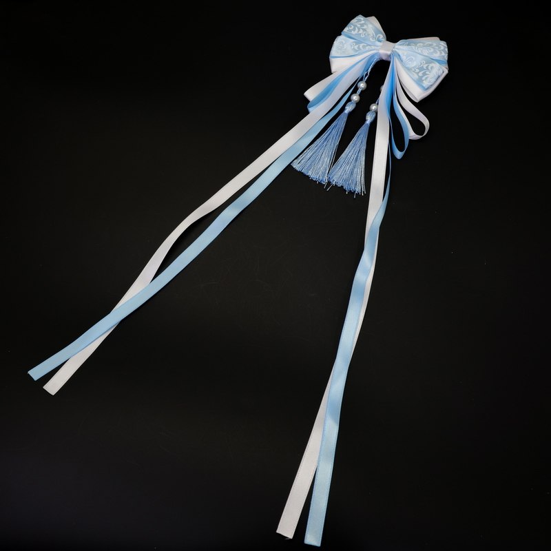 女童超仙彩带汉服头饰儿童中国古风流苏古装发饰宝宝步摇发夹配饰