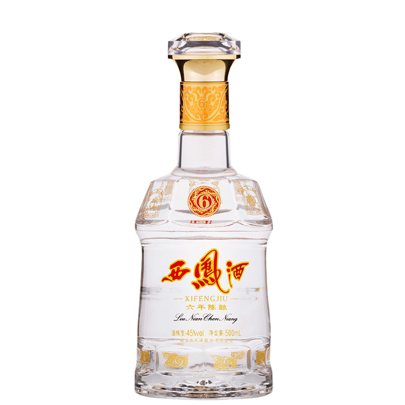陕西西凤酒6年45度陈酿六年香型商务送礼宴请白酒