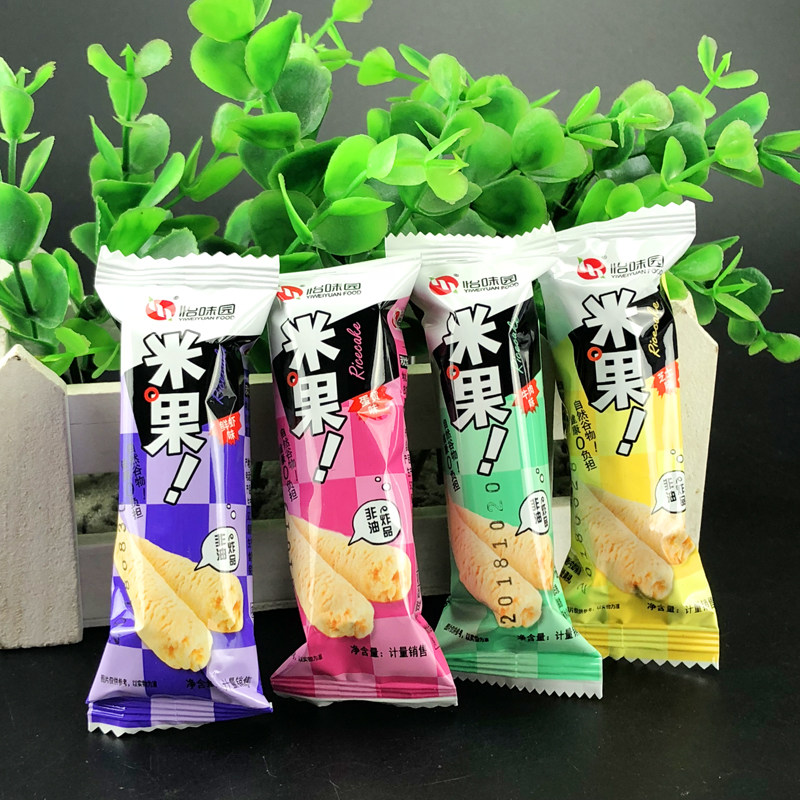 怡味园米果多口口味混合60袋能量糙米粗粮休闲膨化食品