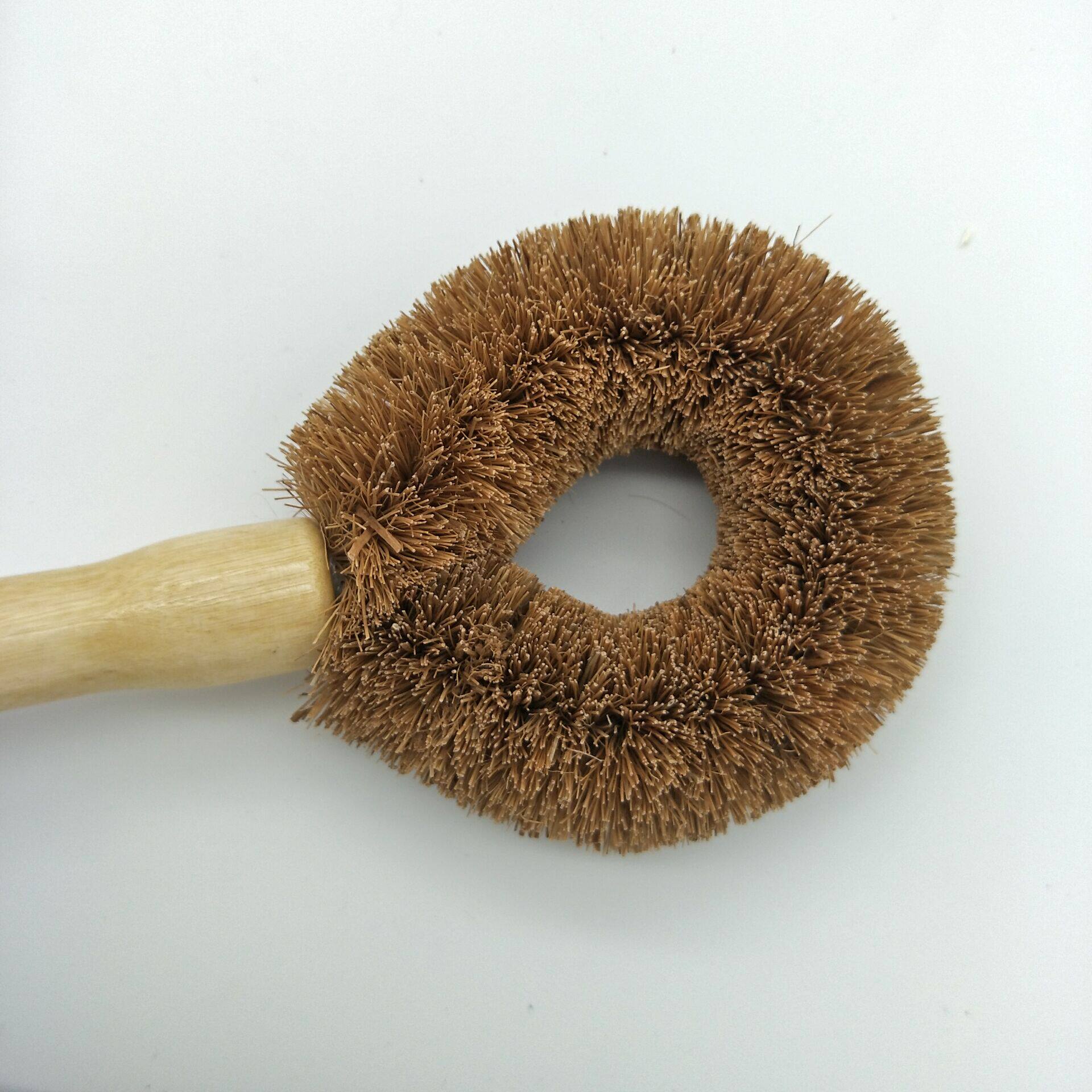 10把椰棕天然锅刷不沾油厨房去污长柄锅刷 清洁刷锅洗碗神器 包邮