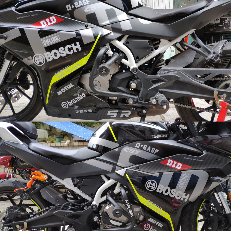 适用于春风250sr改装摩托车贴花车身贴赛道版贴画贴拉花字母套贴