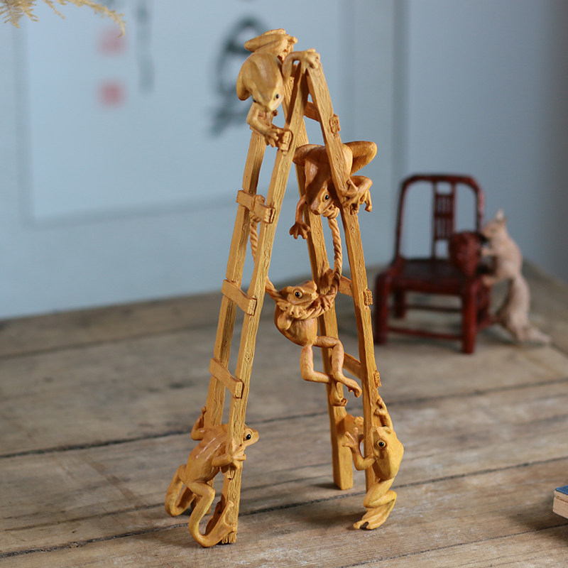 小叶黄杨木雕中式实木雕刻工艺品大师手工摆件木雕