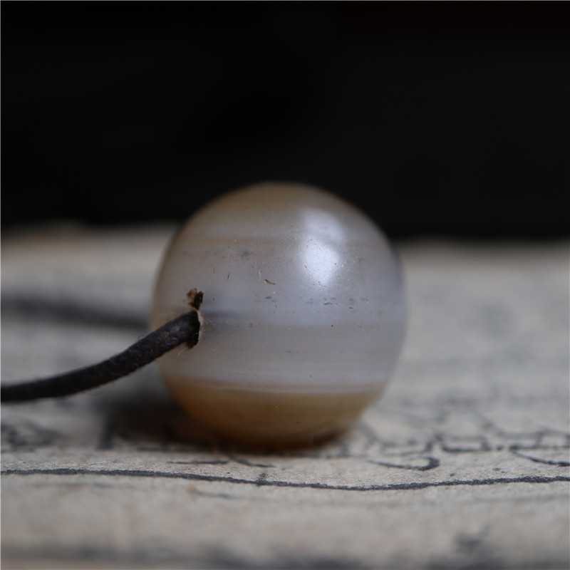 包老保真天然清代缠丝玛瑙珠子圆珠穿珠配手其他diy饰品配件