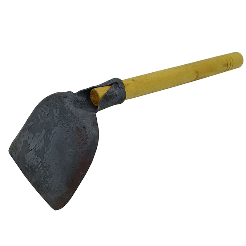 锅铲手工打铁农村老式不锈钢木柄生铁小号炒菜锅铲