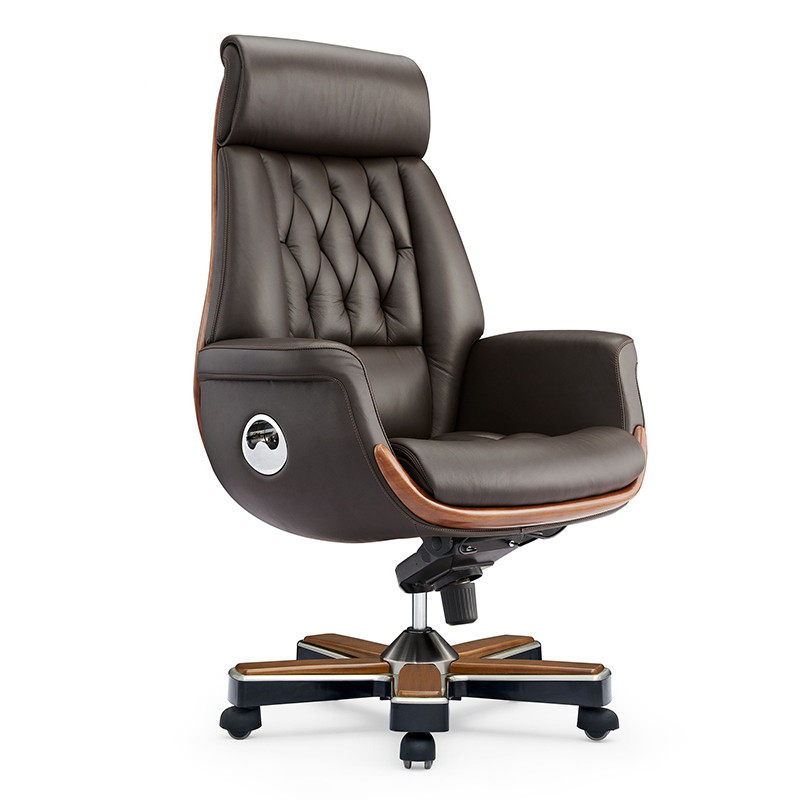 老板大班商务可躺真皮董事长办公椅总裁椅子舒适大班椅