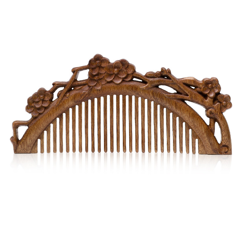 非遗常州梳篦邢粮木艺文创潮品金丝楠木木工艺朴实无华梳篦