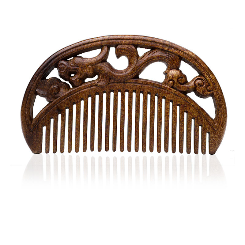 非遗常州梳篦邢粮木艺文创潮品金丝楠木紫檀木工艺梳篦