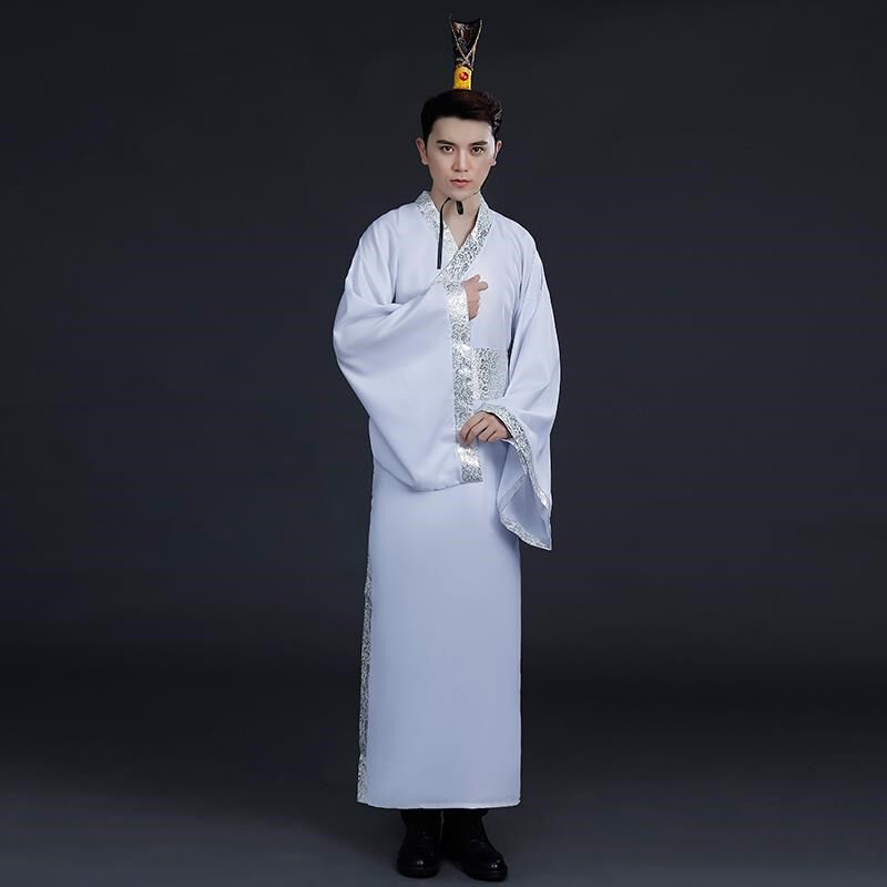 服装男式古装汉服古代书生演出表演西游记白龙马民族服装