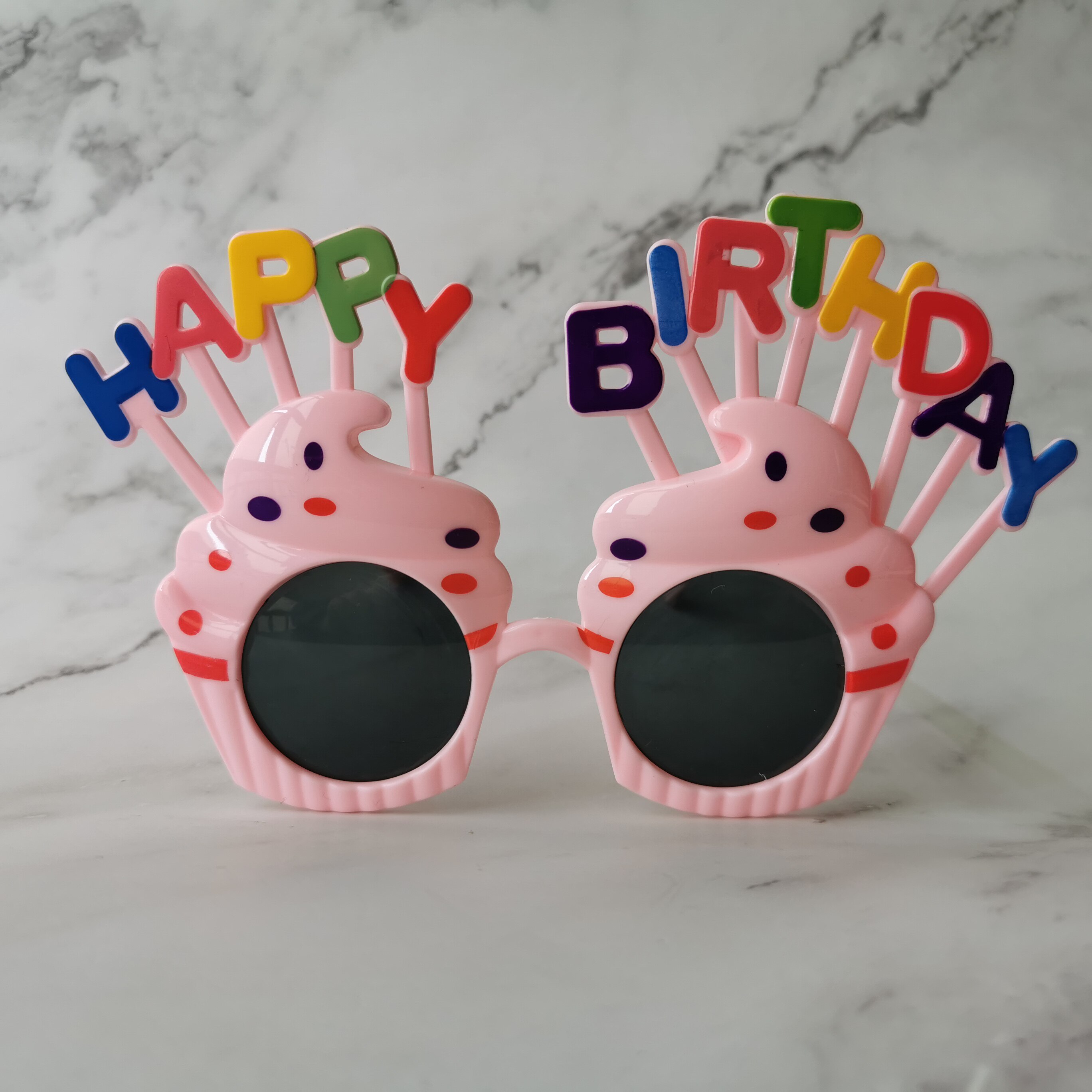 生日蛋糕眼镜派对帽子搞怪儿童宝宝ins头饰拍照节日装扮用品