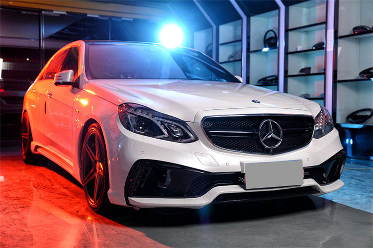 奔驰w212e63改装wald大包包围amg套件前后汽车包围