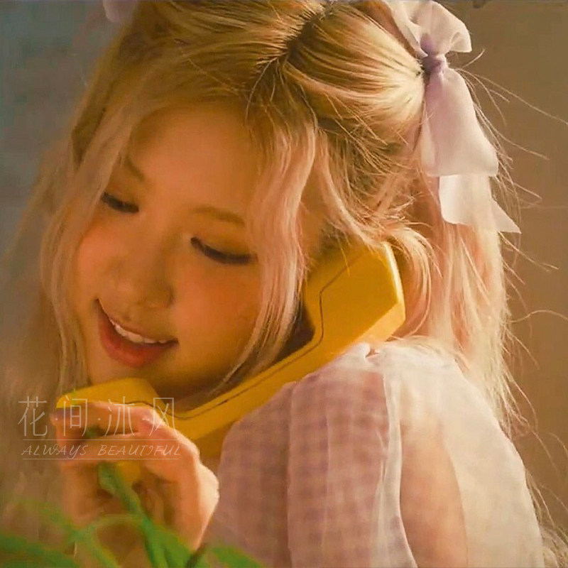 rose朴彩粉色同款蝴蝶结发夹2022年新款韩国ins发饰