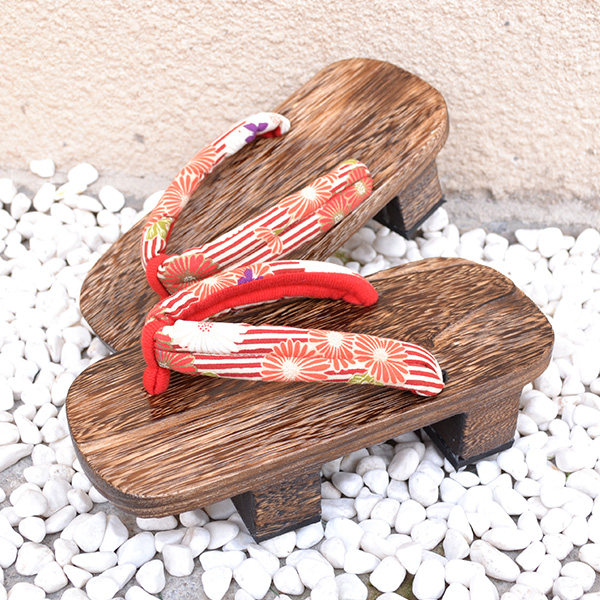 木屐中式偏洞二齿女款cos汉服中国国风日式人字拖