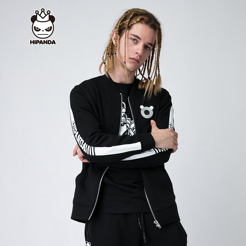hipanda你好熊猫设计潮牌国潮男款运动卫衣