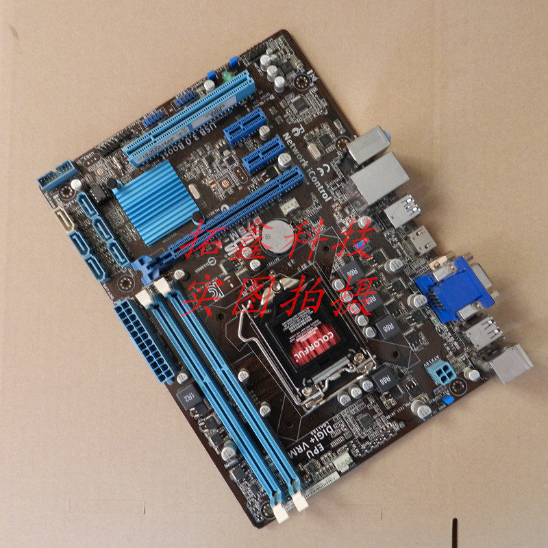 主板一年包换库存asus华硕b75m-ab751155针h77主板