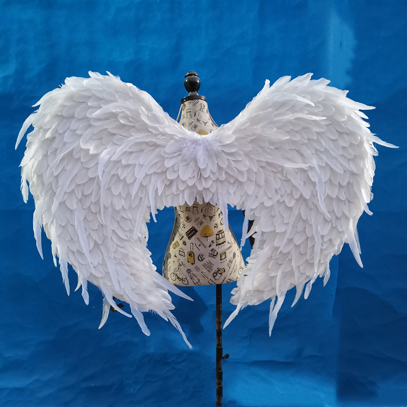 小红精灵天使羽毛白色翅膀薄纱唯美写真cos网红公主翅膀