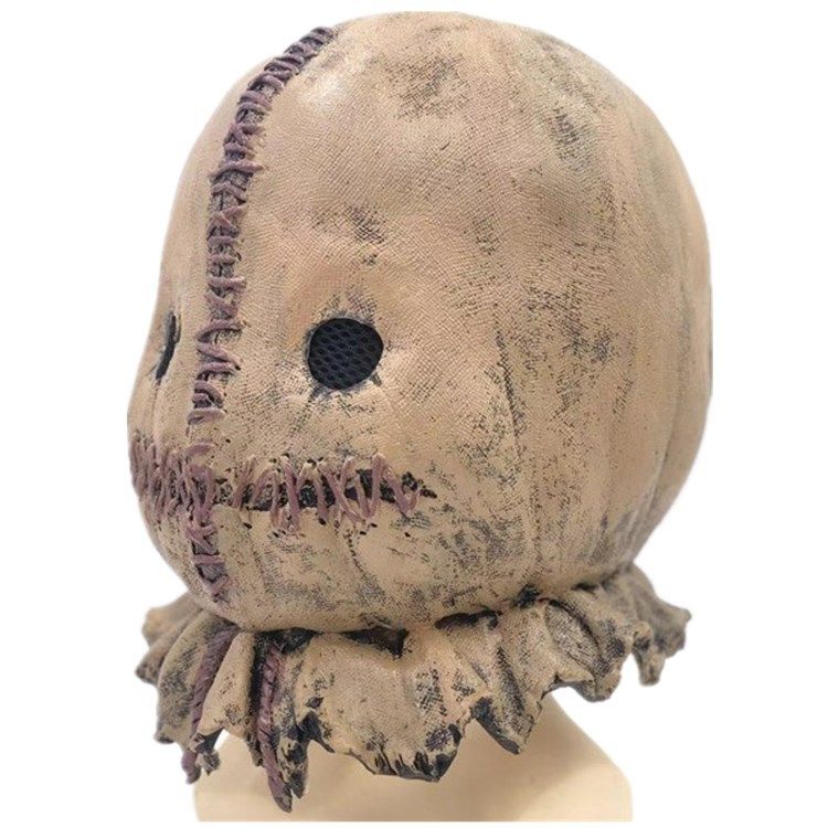 复活节麻袋面具万圣节产品乳胶布袋头套别惹小孩化妆舞会影视道具