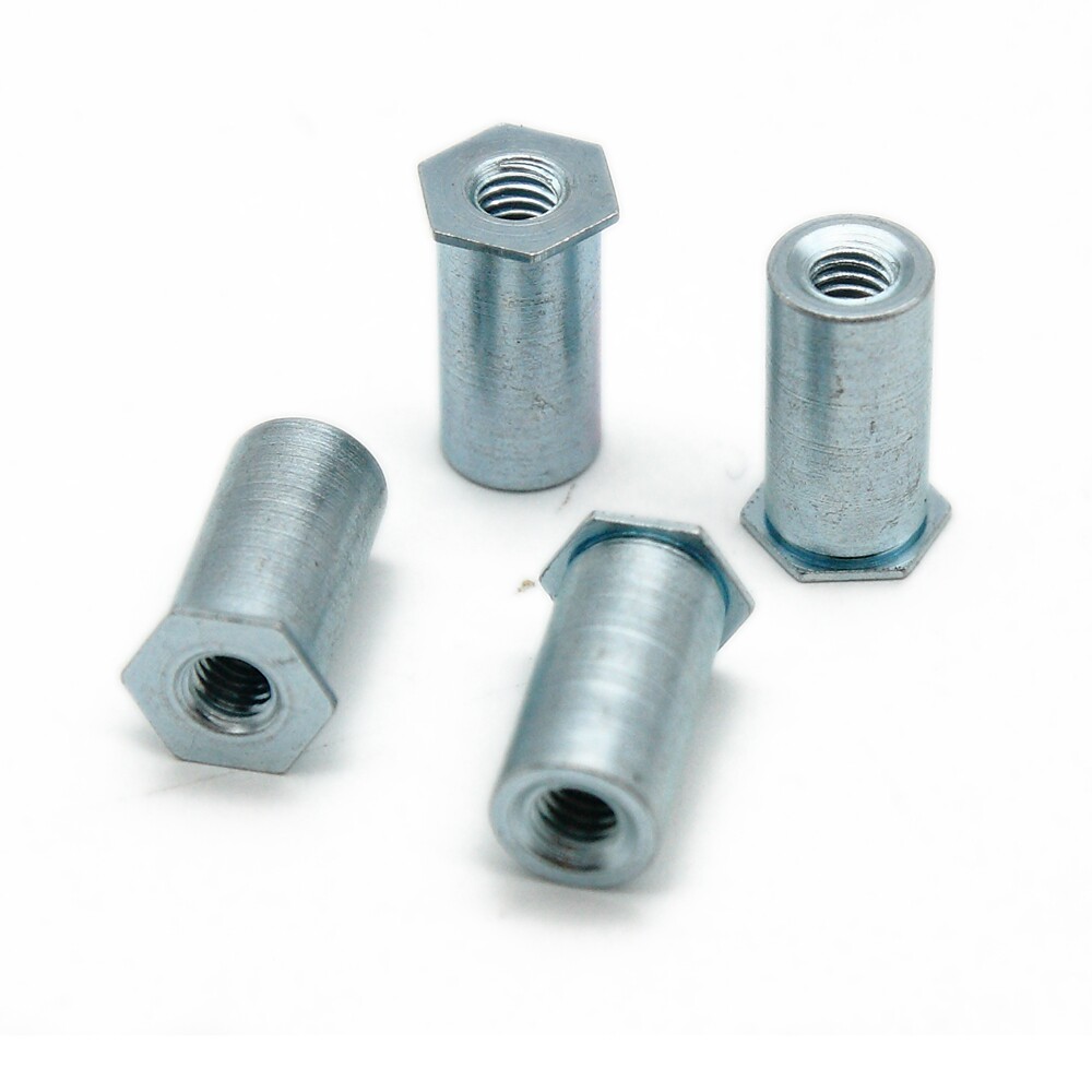 100只 so-m3*3~16通孔压铆螺柱 压铆螺母柱 压板螺柱 底孔4.