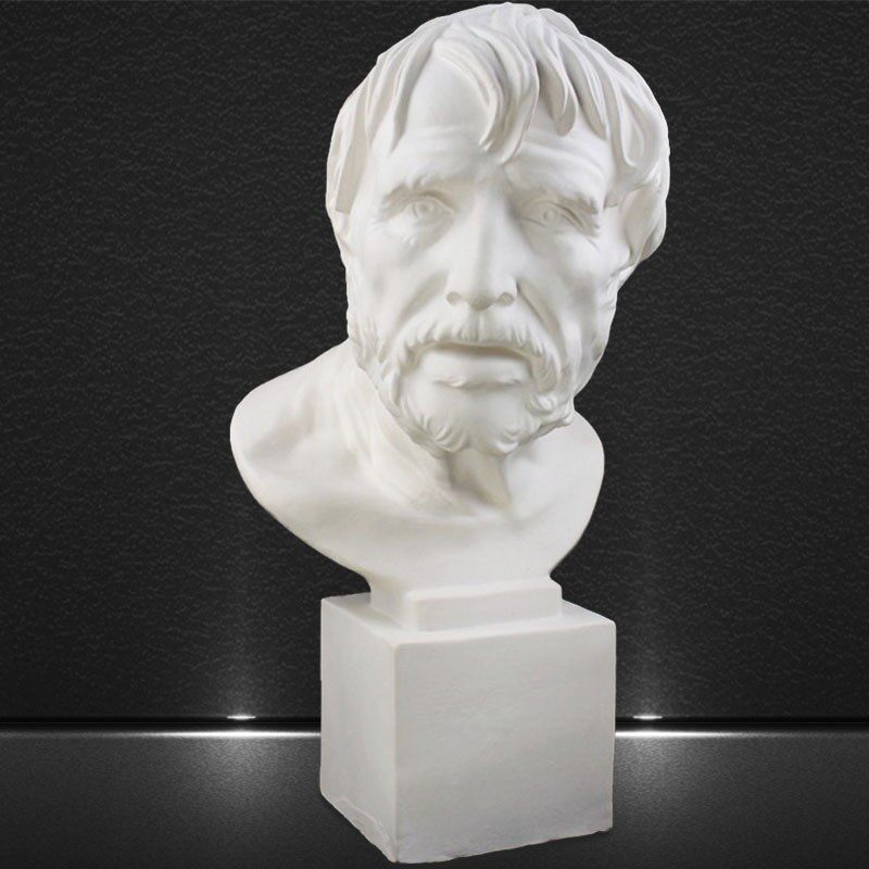 50cm石膏头像海盗阿里斯托芬道具绘画美术几何体素描石膏像