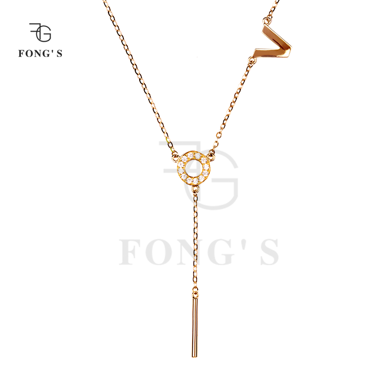 fong珠宝永恒吊坠项链项链