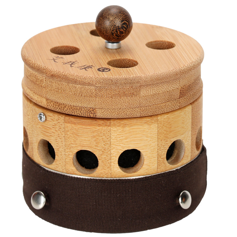 艾灸艾我康随身家用无烟罐竹木制美容院便携式悬灸按摩温熏调理器