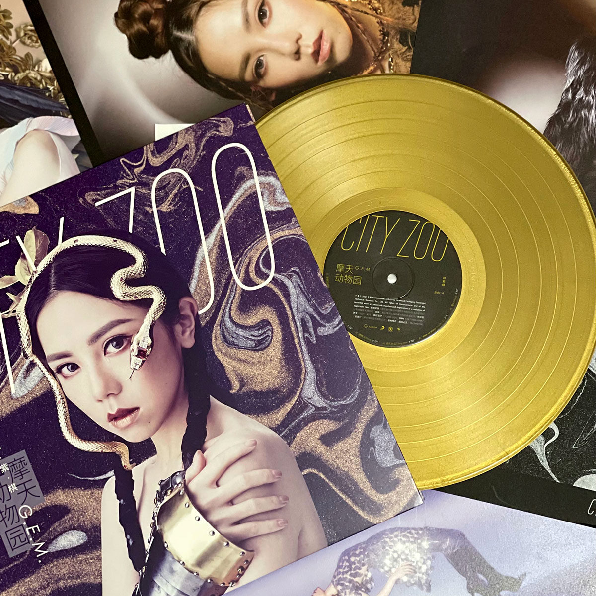 中图音像邓紫棋摩天动物园lp黑胶唱片彩胶加冕音乐cd