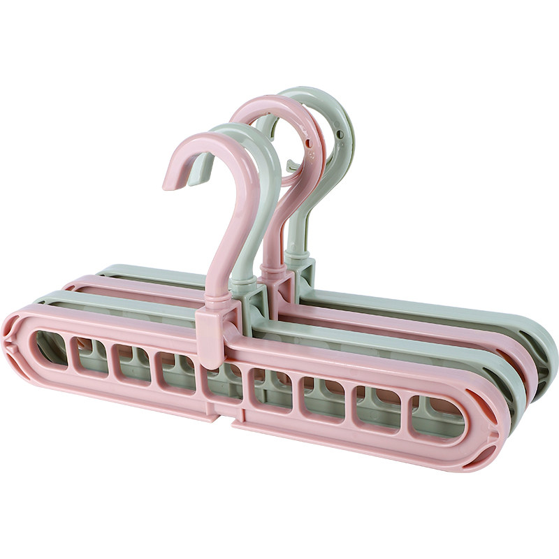 九孔衣架 多功能挂衣折叠 衣柜收纳神器整理架魔术衣架挂钩架家用