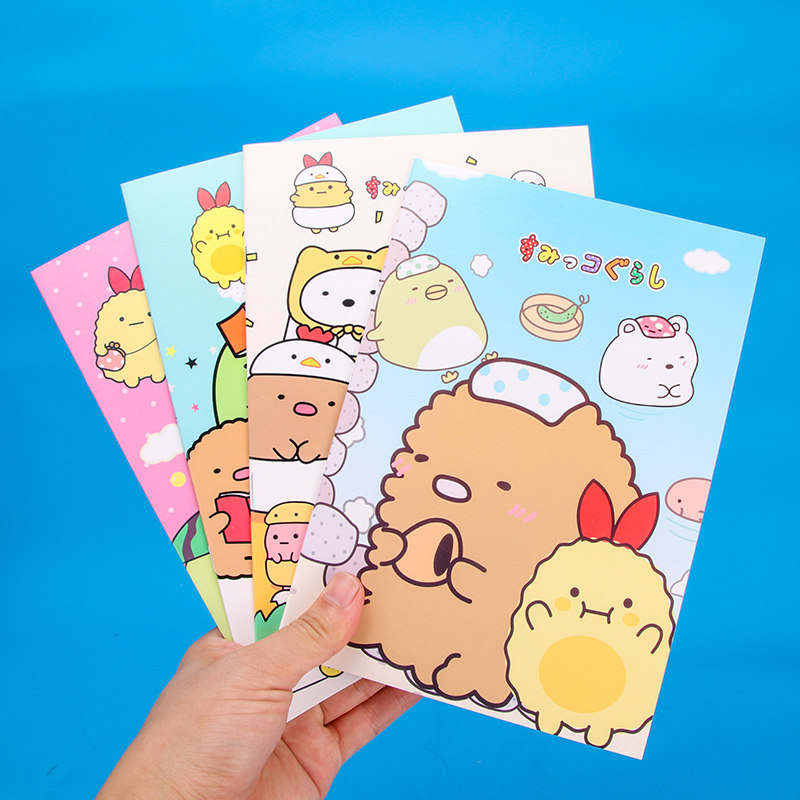 学生卡通22k单行本抄本本子a5记事本办公软抄笔记本