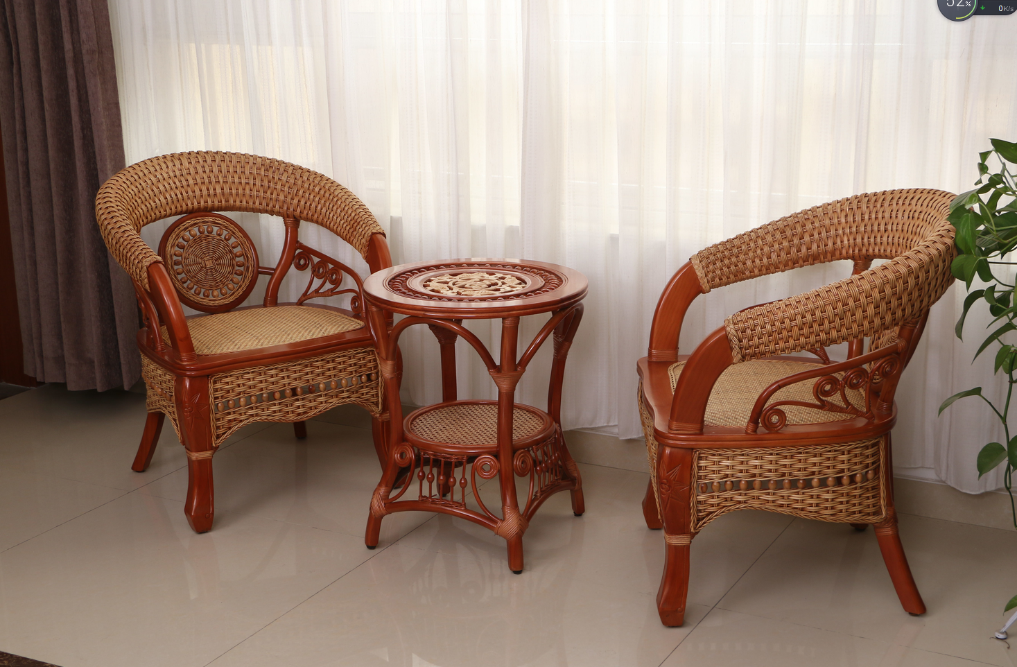 藤椅印尼三件件套阳台桌椅休闲单人靠背家用桌椅套件