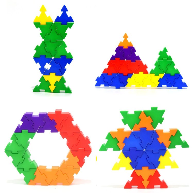 亲子园早教幼儿园儿童塑料拼搭拼插桌面益智积木多变巧立功积木