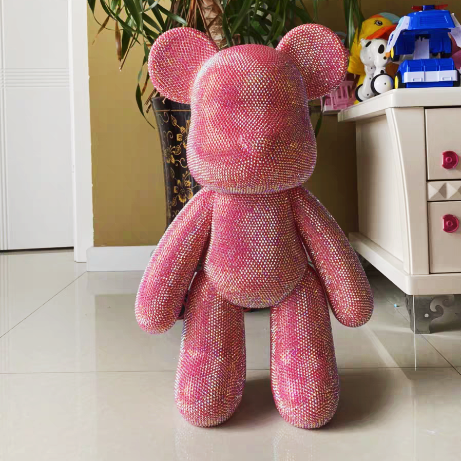 果冻熊摆件制作手工制手工摆件网红礼物情人节大钻摆件