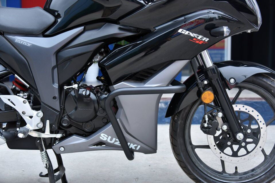 适用于gsx150f保险杠包围保护极客前护防摔改装配件摩托车保险杠