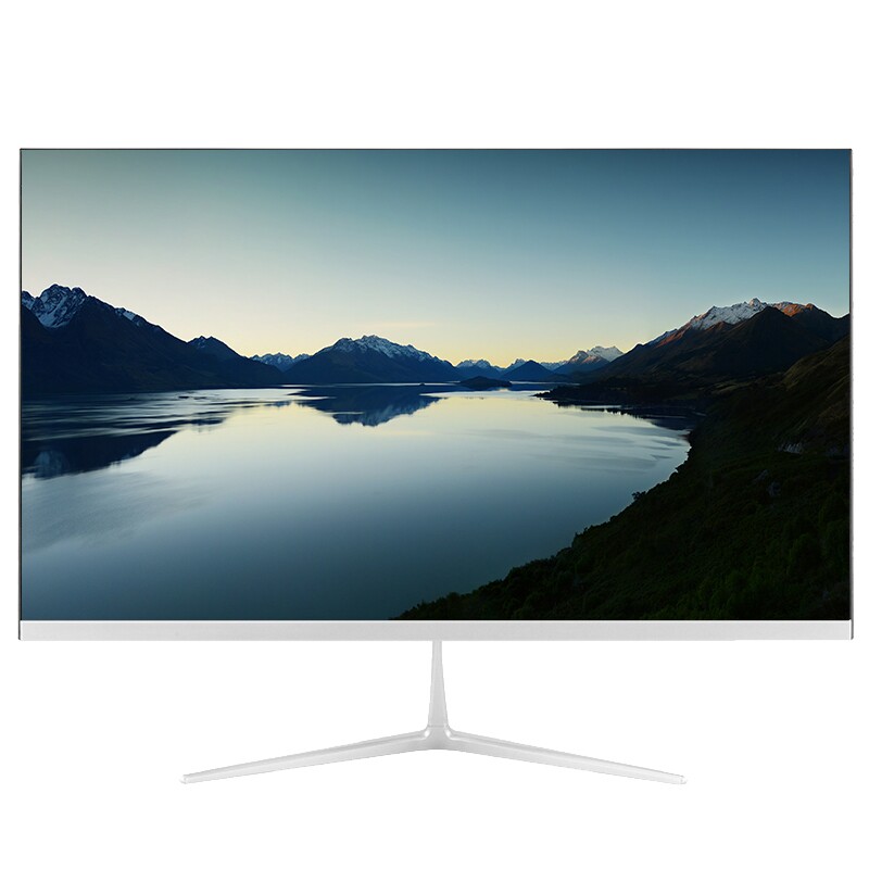 曲面屏一体机电脑台式主机全套家用办公独显游戏型24寸四核高配i7