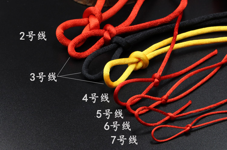 编织中国结项链网兜挂件手工红绳手绳diy7号线