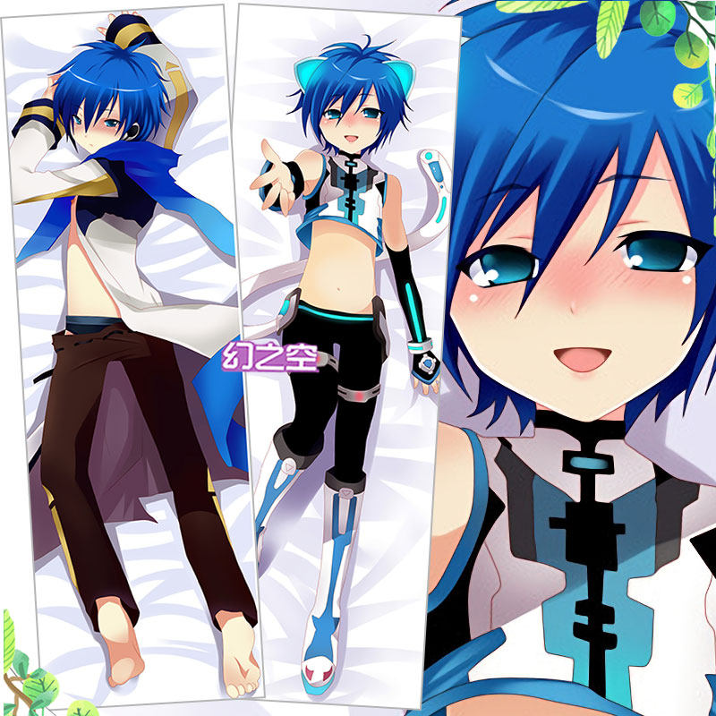 蓝发绿眼推倒正太腐女动漫抱枕diy定制枕套动漫毛绒