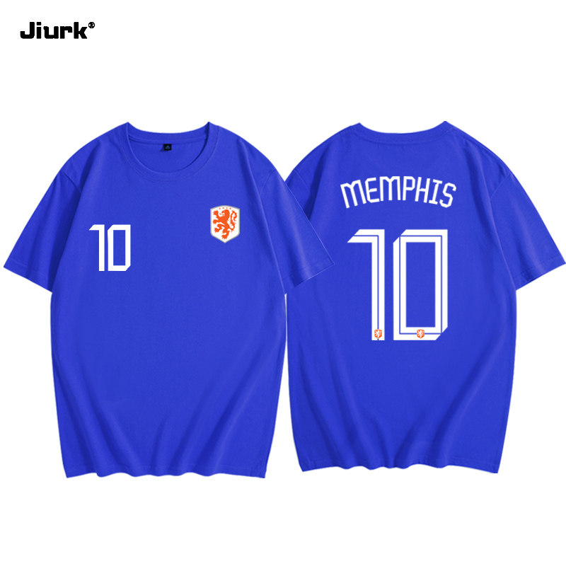 球衣2021欧洲杯荷兰主场9号范佩西足球训练服可t恤