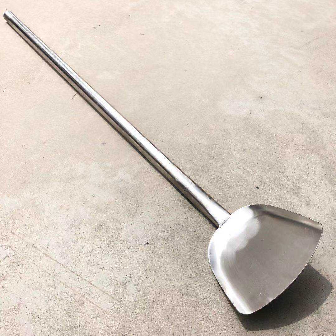 锅铲加厚铁锅不锈钢酒店厨房厨师专用炒菜铲子锅铲