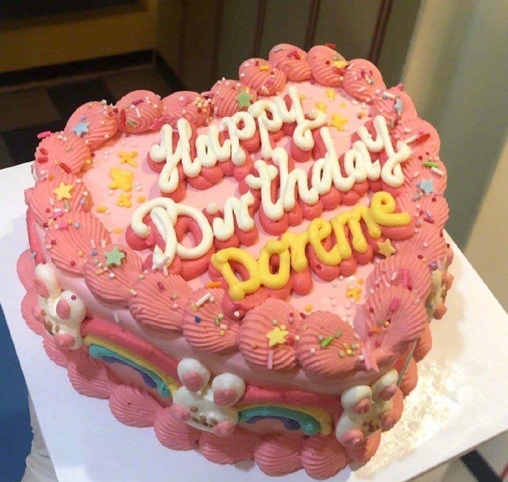 网红复古生日蛋糕心形雅风女朋友蛋糕青岛北京广州新鲜生日蛋糕