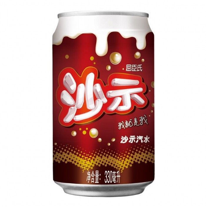 屈臣氏沙示汽水330mlx24听 沙士碳酸饮料罐装 清凉汽水广东包邮