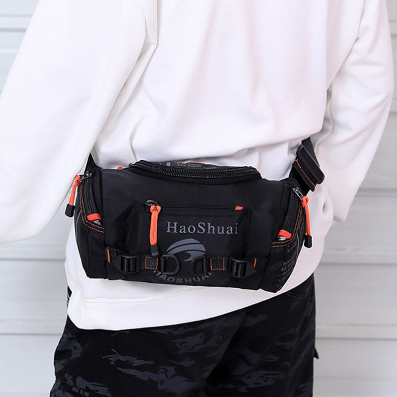 腰包腰包男男潮ins运动跑步男手机挎包个性时尚男士包袋