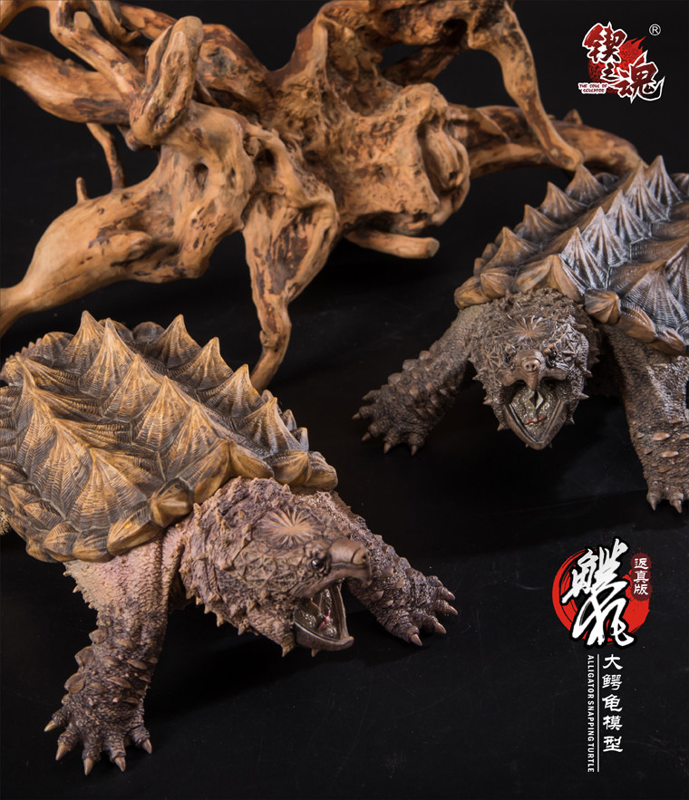 模型大鳄手办涂装成品摆件树脂雕塑布景车载仿真