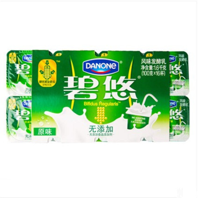 达能碧悠酸牛奶原味100g酸奶