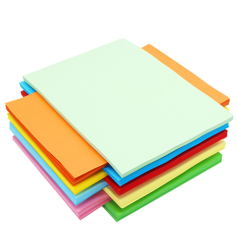 安兴汇东打印纸十色彩纸10色100张a4彩色打印纸儿童折纸广告分类