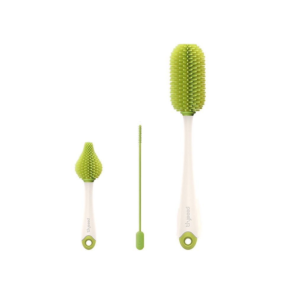 清洁世喜硅胶奶瓶刷子吸管奶嘴神器婴儿360度奶瓶刷