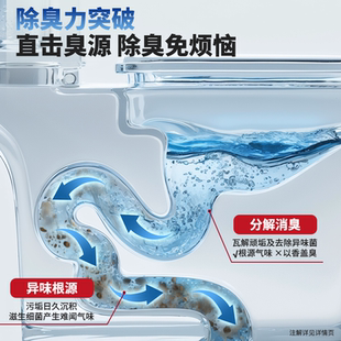 【下拉享优惠】超威洁厕剂免刷洗亮白除菌洁厕液500g*3瓶无需手刷