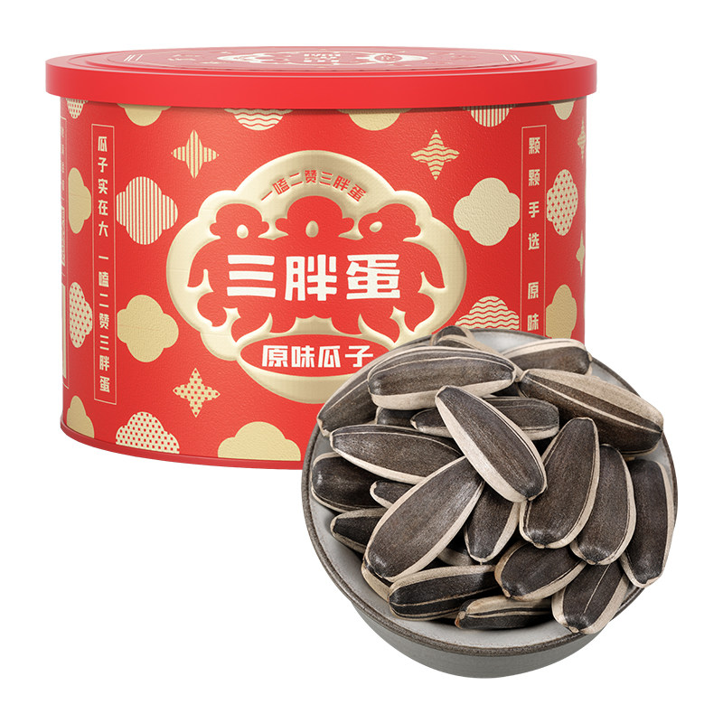 三胖蛋瓜子原味180g罐装